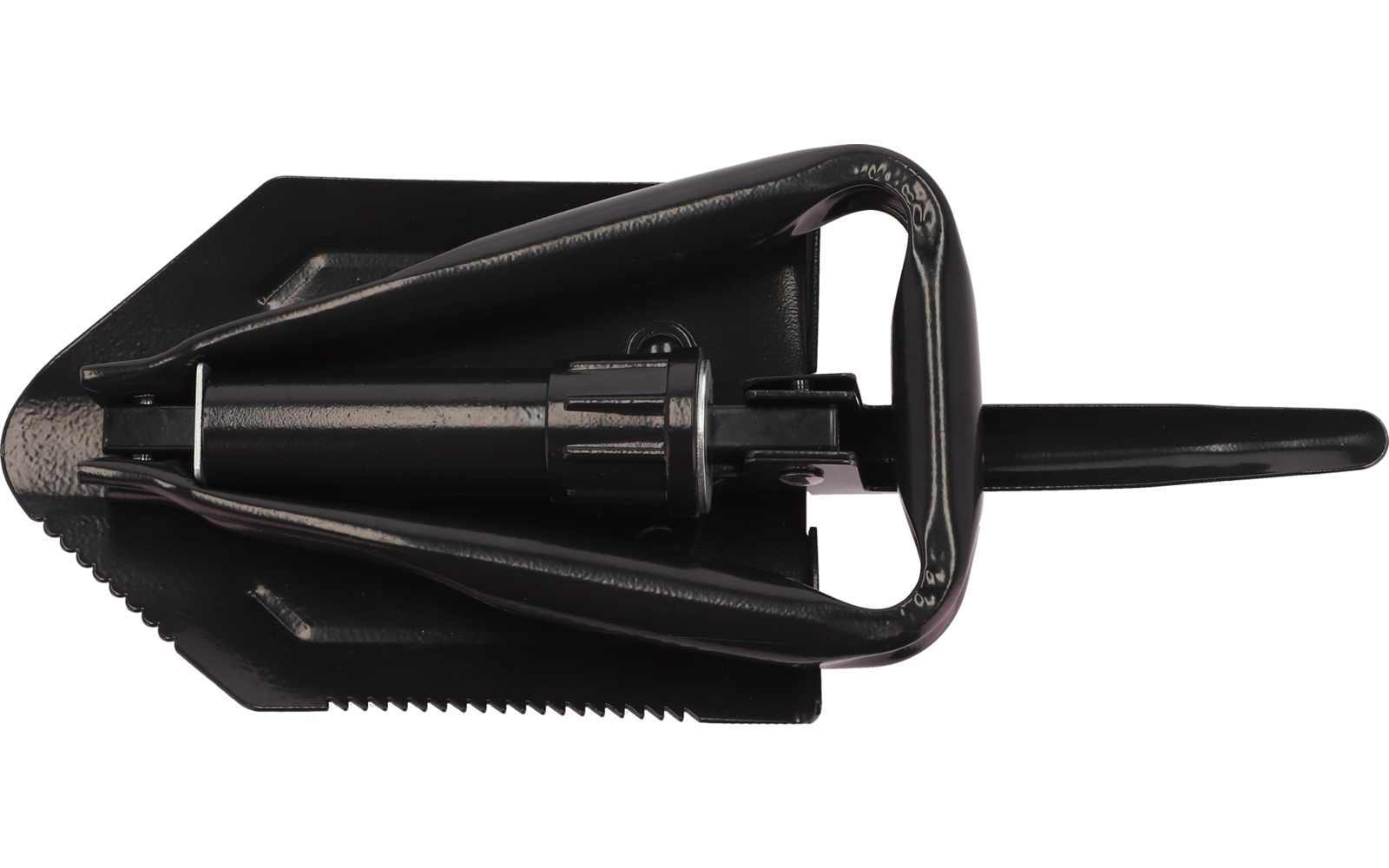 Schwarzes, kegelförmiges Werkzeug aus Metall mit beweglichen Greifarmen