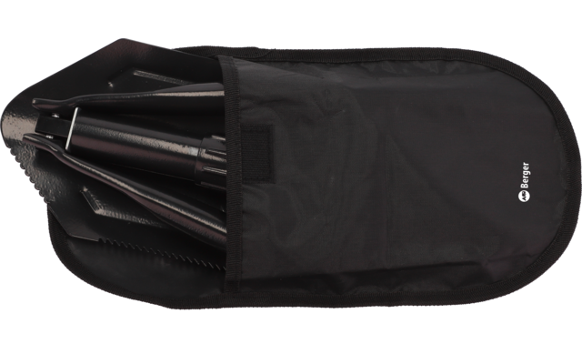 Schwarze Gürteltasche mit mehreren Stiften