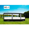 Walker driedelig windscherm met aluminium stangen WS-1