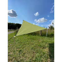 Bent Sonnensegel TC-Zip-Canvas Single aus Baumwoll-Mischgewebe Moos