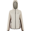 Veste beige pour femme avec capuche et fermeture éclair
