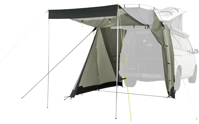 Outwell Sandcrest L awning / rear tent for campervans / vans Green