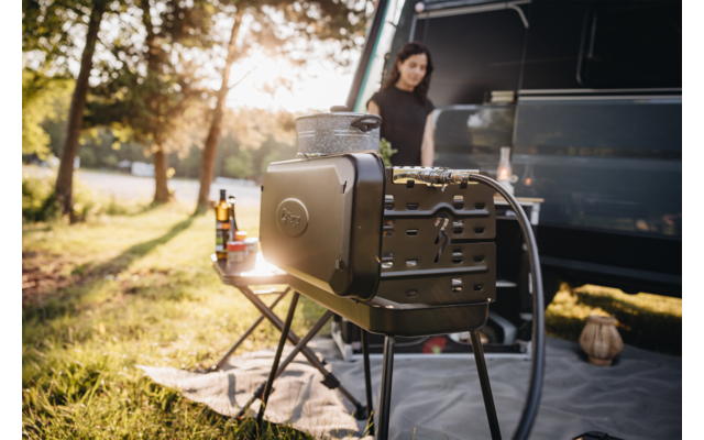 Produktbild Berger 3-Flammen Koffergasgrill Schwarz 1