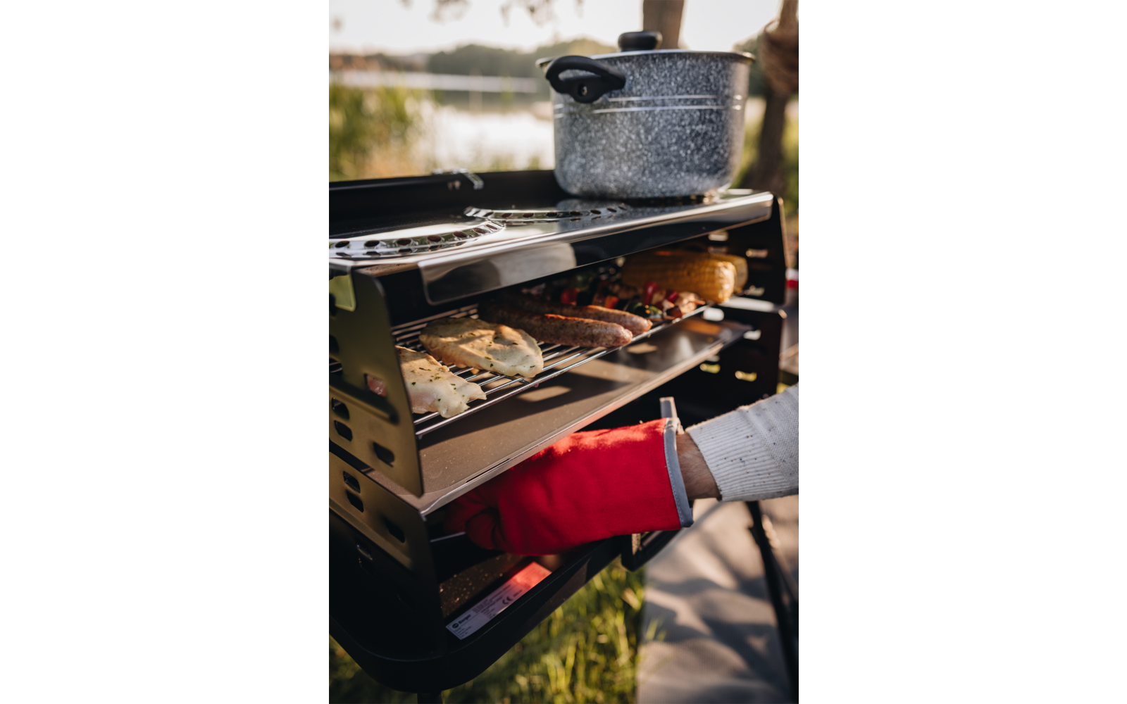 Produktbild Berger 3-Flammen Koffergasgrill Schwarz 1