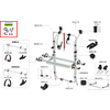 Kleine productafbeelding Fiamma Montagesatz f&uuml;r Fahrradtr&auml;ger Carry Bike Mercedes Vito Ersatzteilnummer 98656M183  1