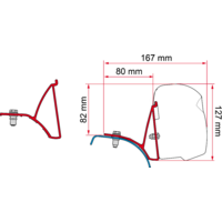 Fiamma Kit Renault Trafic / Opel  Vivaro / Nissan Primastar Markisenadapter / Halterung f&uuml;r Markise F43 Ersatzteilnummer: 98655A854