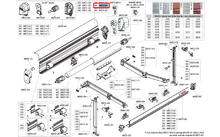 250002VP - Fiamma Gehäusedeckel für Markise F45s 400 Polar White Ersatzteilnummer 98673-026