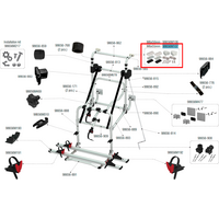 Fiamma Oberes Befestigungskit M6x55 f&uuml;r Carry-Bike Lift 77 / Lift 77 E-Bike Ersatzteilnummer 98656M107