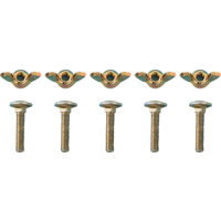 Round-head screw with nut