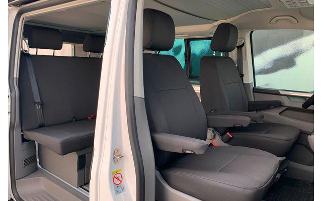 Juego de fundas de asiento Drive Dressy VW Grand California (a partir de 2019) Juego de fundas de asiento Asientos delanteros