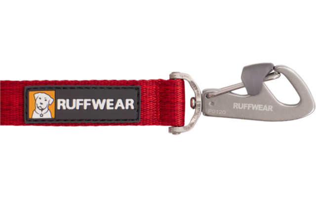 Ruffwear Switchbak Hondenriem met Crux Clip Verstelbare Lengte Rood Sumac