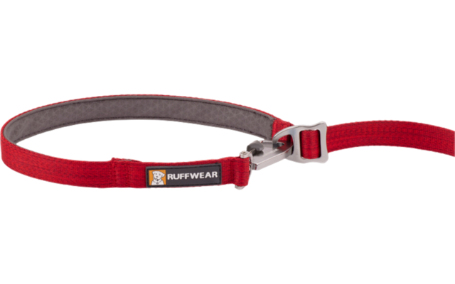 Correa Ruffwear Switchbak para perros con clip Crux de longitud ajustable Rojo Sumac