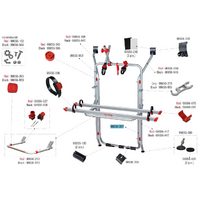 Structure de support inf&eacute;rieure Fiamma adapt&eacute;e au Carry Bike VW T6 / VW T5 - Num&eacute;ro de pi&egrave;ce Fiamma 98656-397