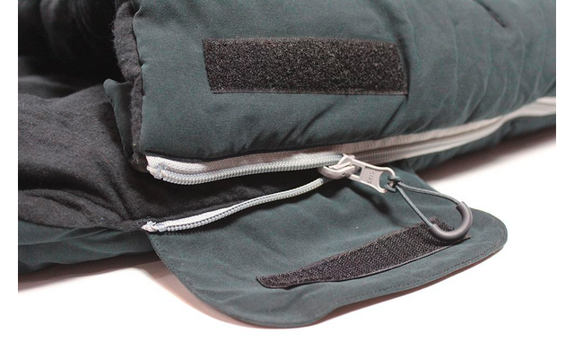 Outdoor Revolution Starfall Midi 400 sleeping bag with flannel pillowcase charcoal