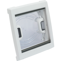 MPK Dachhaube VisionVent S Pro 28 x 28 cm mit Rollo signalweiß