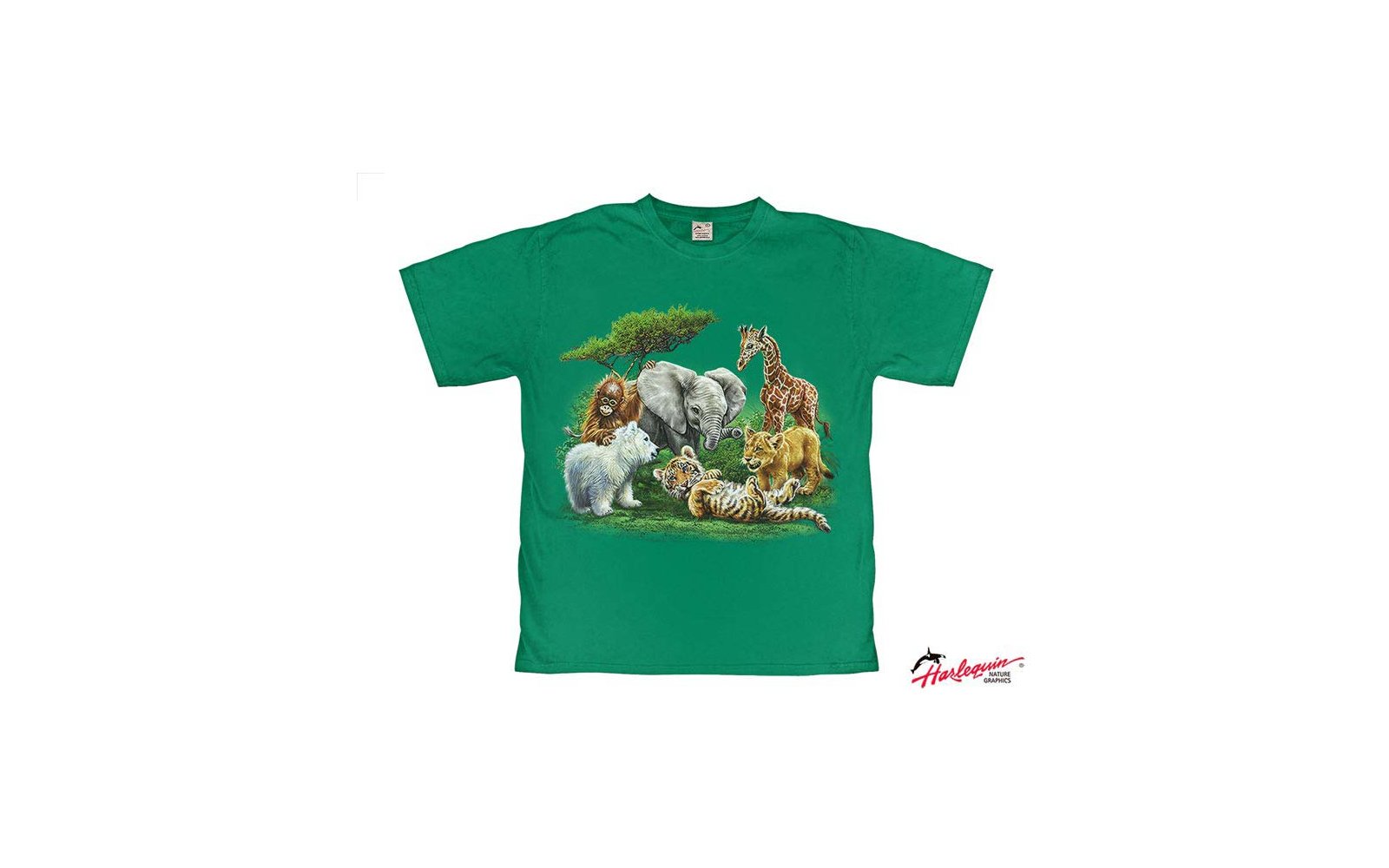 Product afbeelding Harlekijn Huilende Wolf Pups Kinderen T-Shirt 1