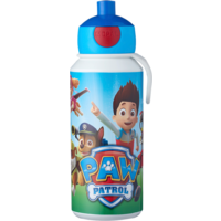 Mepal Campus Pop-Up Kinder Trinkflasche aus Silikon mit Pop-Up-Verschluss und auslaufsicher 400 ml Paw Patrol