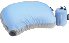 Cocoon Air Core HOOD CAMP Pillow Ultralight azul claro / gris