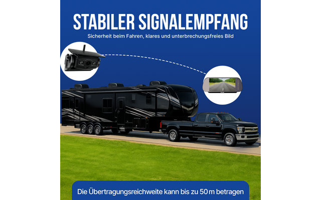 Produktbild Falcon Magnetic Wireless Camera System R&uuml;ckfahrkamera magnetisch mit 7 Zoll Monitor 1