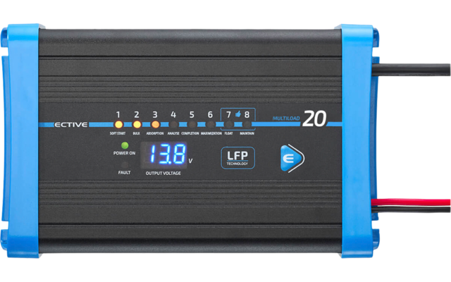 ECTIVE Multiload 20 LPF 8 steps lithium battery charger 20 amps 12 volts