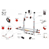 Kit di montaggio Fiamma per Carry Bike VW T4 Fiamma numero articolo 98690-056