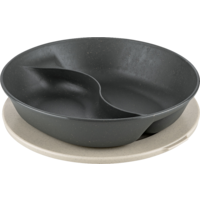 Assiette à compartiment Koziol Connect Separee avec couvercle 1,5 litre nature ash grey