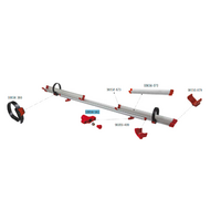 Fiamma Feststellschraube M5 rot passend f&uuml;r Carry Bike 200 DB / Backpack 4x4 / Rail Quick C - Fiamma Ersatzteilnummer 98656-562