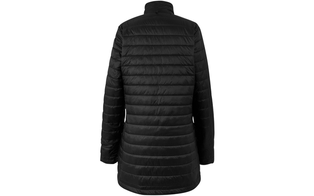 Schwarze gesteppte Jacke, Rückansicht