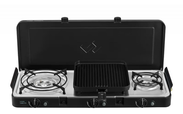 Produktbild Cadac 3 Cook Turbo FFD Deluxe Campingkocher mit 3 Brennern 5,5 kW 1