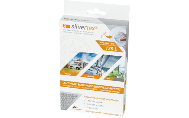 Silvertex drinking water preservation for tanks up to 120 liters