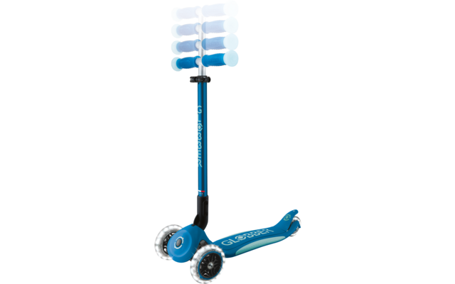 Produktbild Globber Elite Lights Glow Dreirad Scooter h&ouml;henverstellbar mit LED Leuchtrollen 1