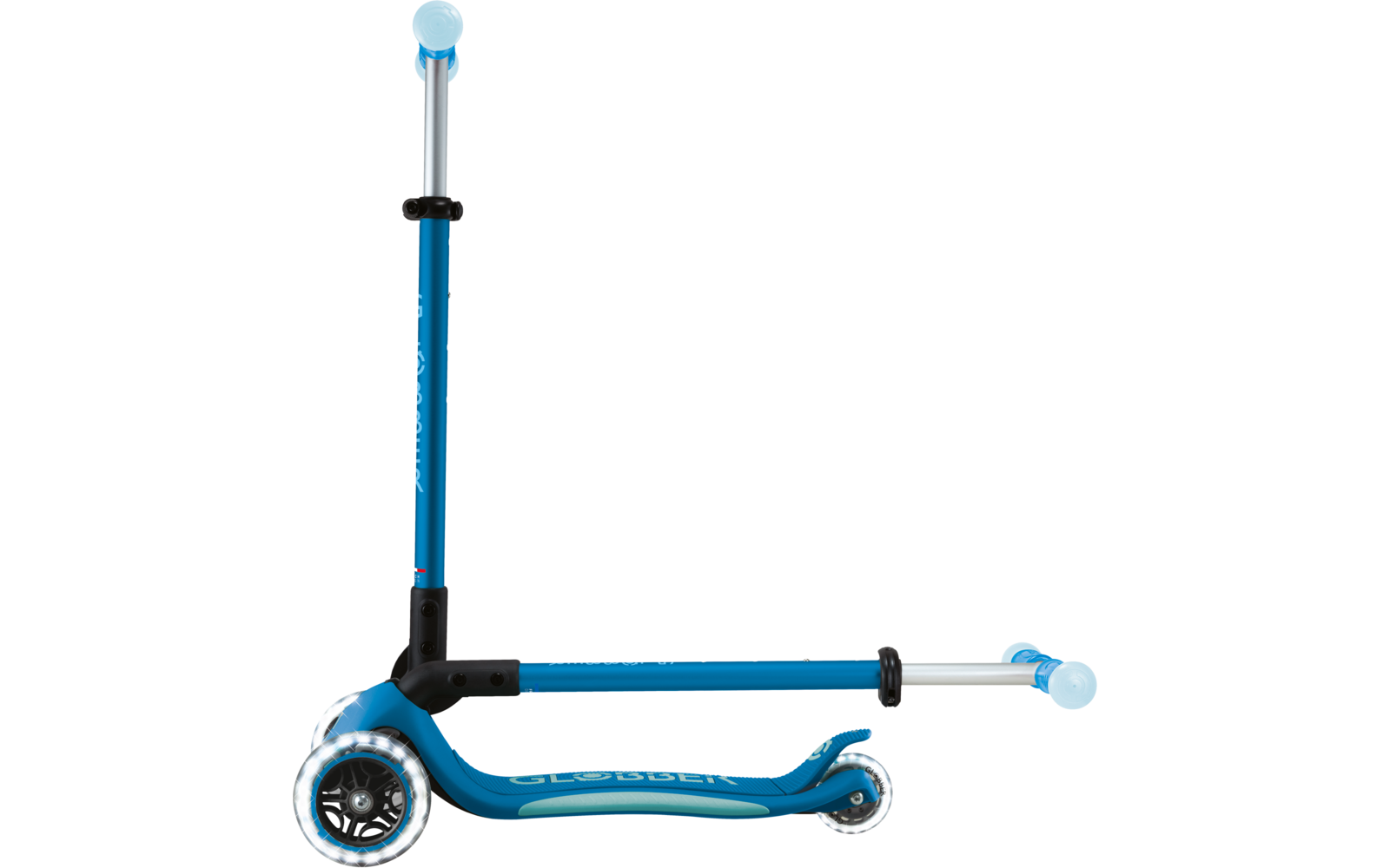 Produktbild Globber Elite Lights Glow Dreirad Scooter h&ouml;henverstellbar mit LED Leuchtrollen 1