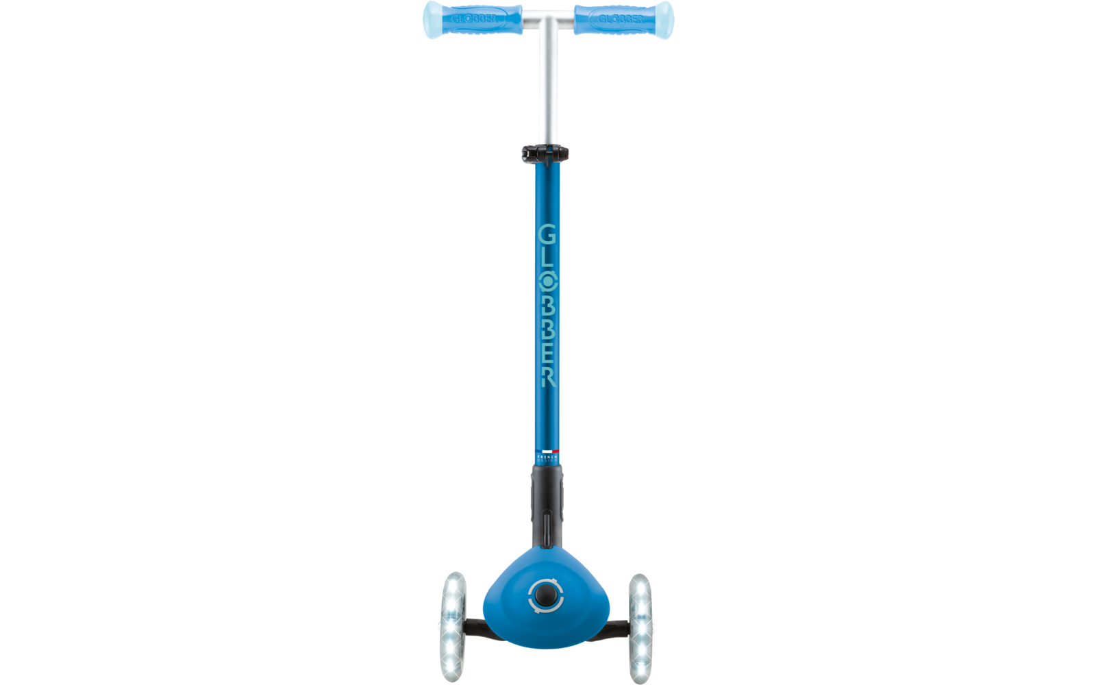 Produktbild Globber Elite Lights Glow Dreirad Scooter h&ouml;henverstellbar mit LED Leuchtrollen 1