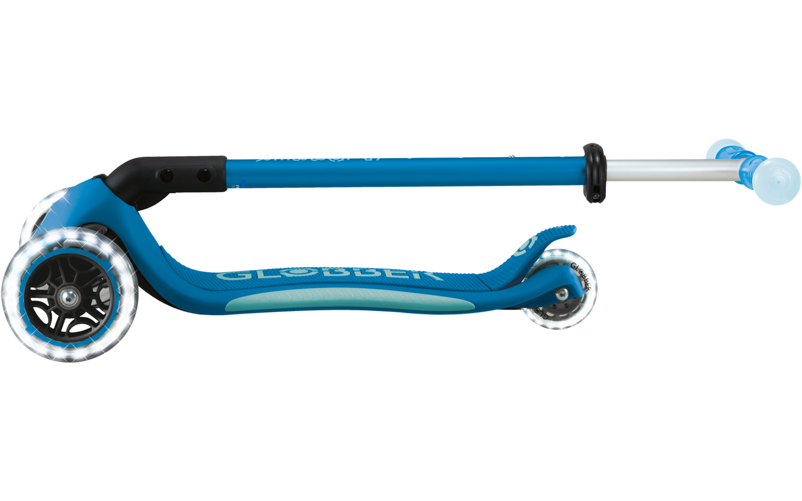 Produktbild Globber Elite Lights Glow Dreirad Scooter h&ouml;henverstellbar mit LED Leuchtrollen 1