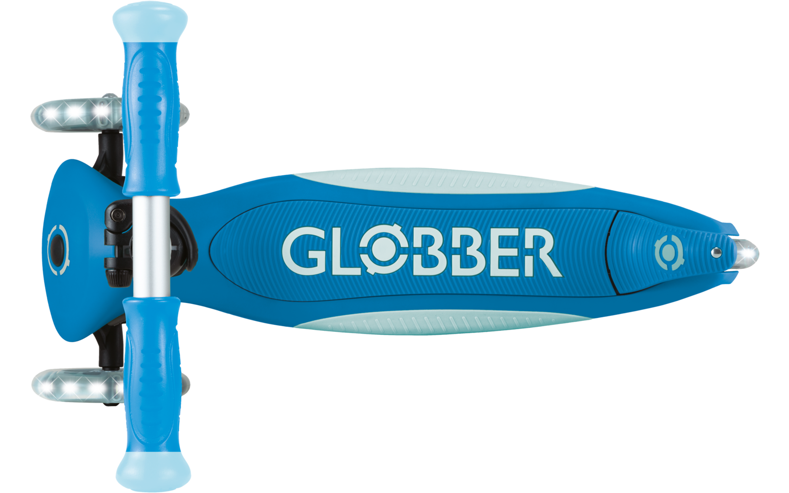 Produktbild Globber Elite Lights Glow Dreirad Scooter h&ouml;henverstellbar mit LED Leuchtrollen 1