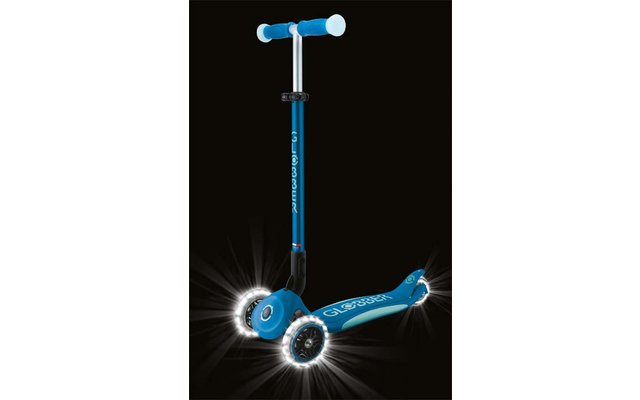 Produktbild Globber Elite Lights Glow Dreirad Scooter h&ouml;henverstellbar mit LED Leuchtrollen 1