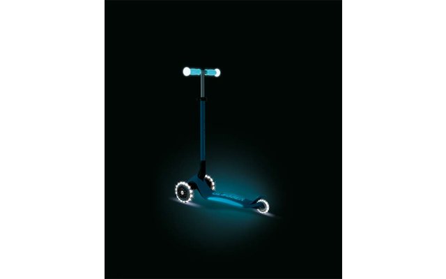 Produktbild Globber Elite Lights Glow Dreirad Scooter h&ouml;henverstellbar mit LED Leuchtrollen 1