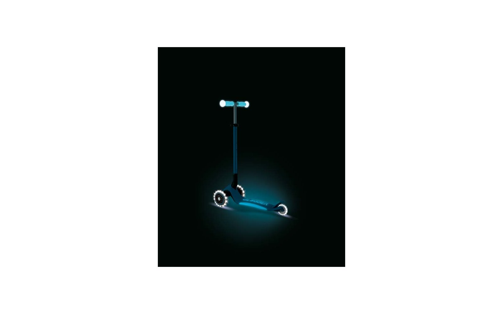 Produktbild Globber Elite Lights Glow Dreirad Scooter h&ouml;henverstellbar mit LED Leuchtrollen 1