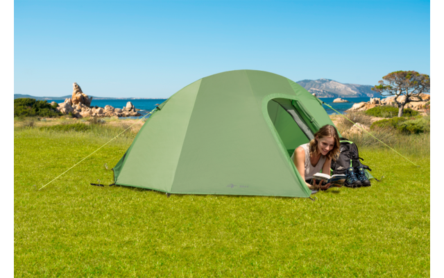 Mountain Guide Nola II Alu Trekkingzelt dunkelgr&uuml;n f&uuml;r 2 Personen