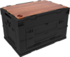 Berger CamperBox XL 60 faltbare Multifunktions- und Aufbewahrungsbox Schwarz