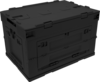 Berger CamperBox XL 60 faltbare Multifunktions- und Aufbewahrungsbox Schwarz
