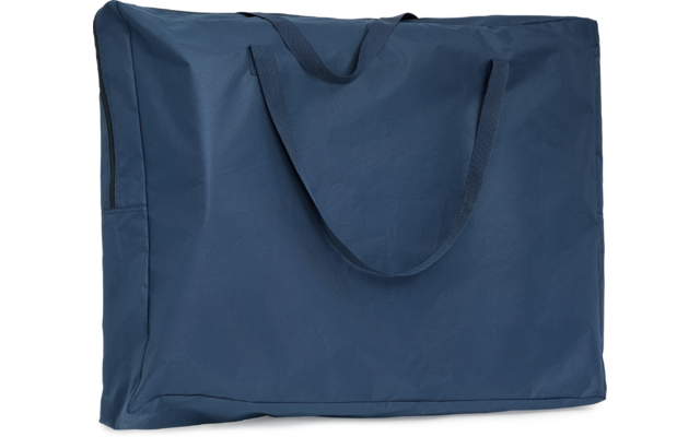 Blauer faltbarer Einkaufstasche aus Stoff mit Tragegriffen