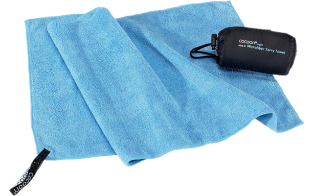 Asciugamano in microfibra Cocoon azzurro XL