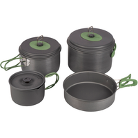 Bo-Camp Explorer Kochgeschirr-Set Aluminium eloxiert 4-tlg. XL 