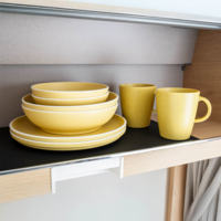 Set de vaisselle magn&eacute;tique Silwy Dolomit plastique 11 pi&egrave;ces jaune