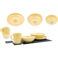 Silwy Dolomit vajilla magn&eacute;tica pl&aacute;stico 11 piezas amarillo