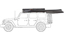 264718 509312 - Vickywood Branch 270° Rugged Hardcover side awning 2 m aluminum polyester for off-road and camping