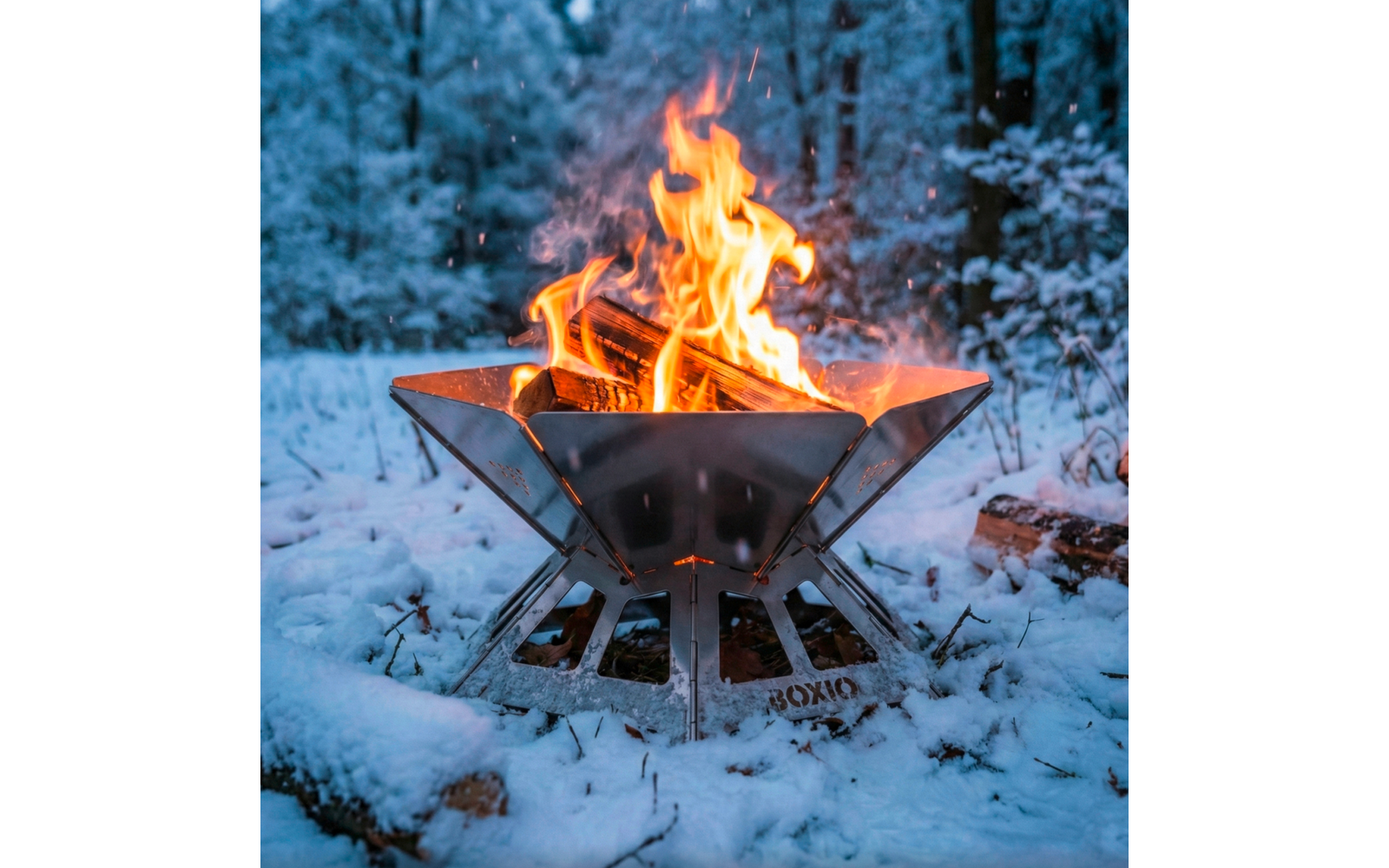 Produktbild Boxio Fire Set Feuerschale mit Grillrost und Solo Up Eurobox 1