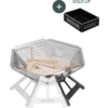Kleines Produktbild Boxio Fire Set Feuerschale mit Grillrost und Solo Up Eurobox 1