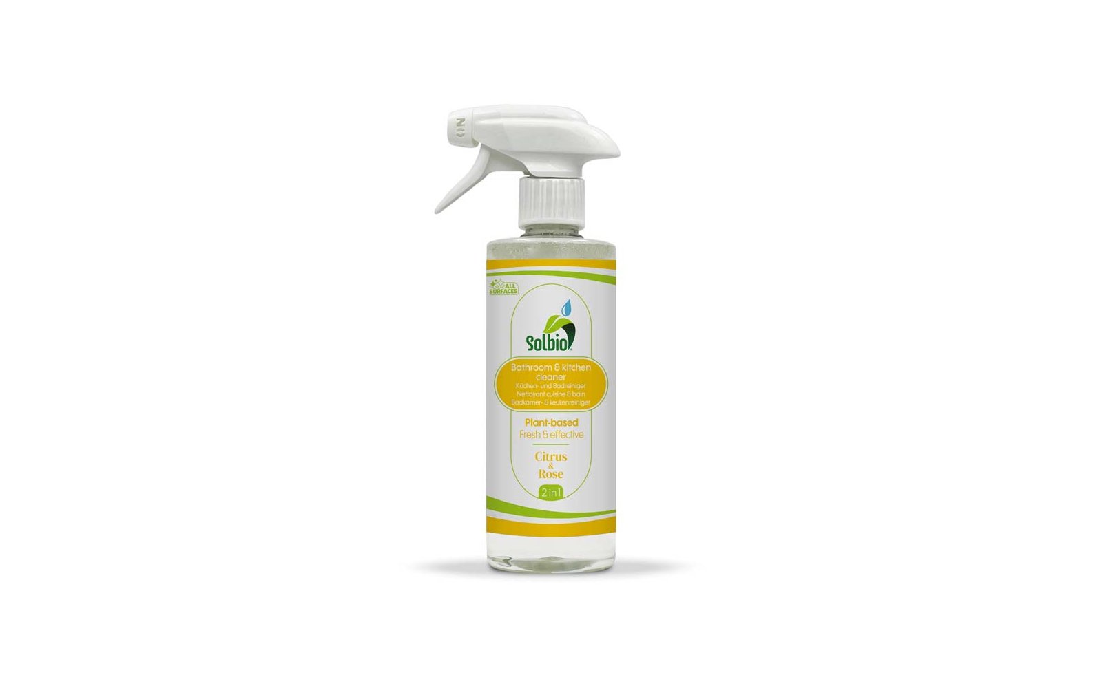 Product image Solbio Bad- und Küchenreiniger Reinigungsspray pflanzliche Formel 500 ml 1